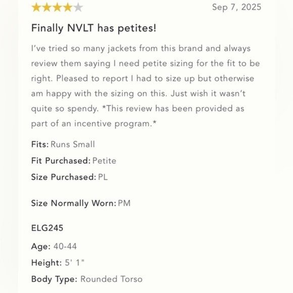 NWT Size SP - NVLT Knit Topstitch Jacket - Picture 13 of 16